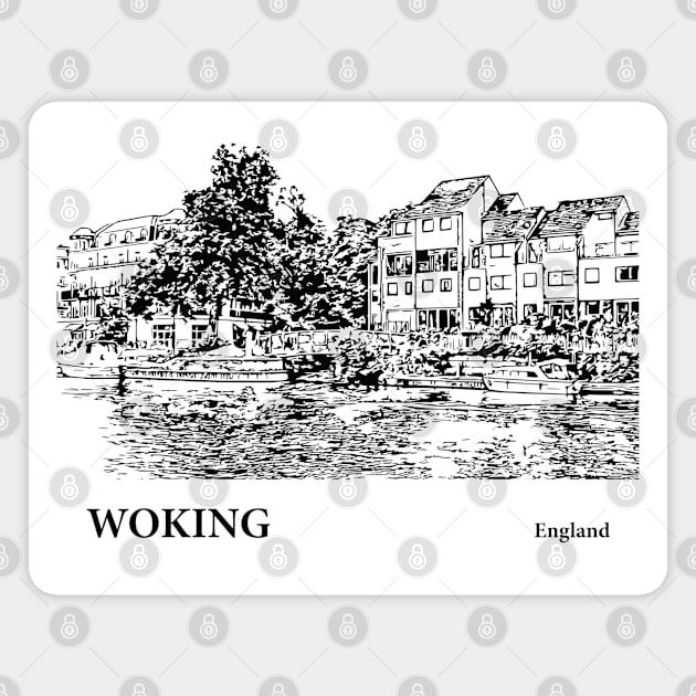 Woking England Magnet by Lakeric